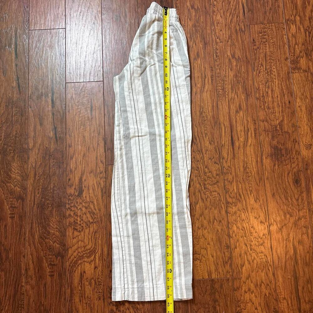 Hot kiss white and grey striped wide-leg pants - Picture 6 of 7